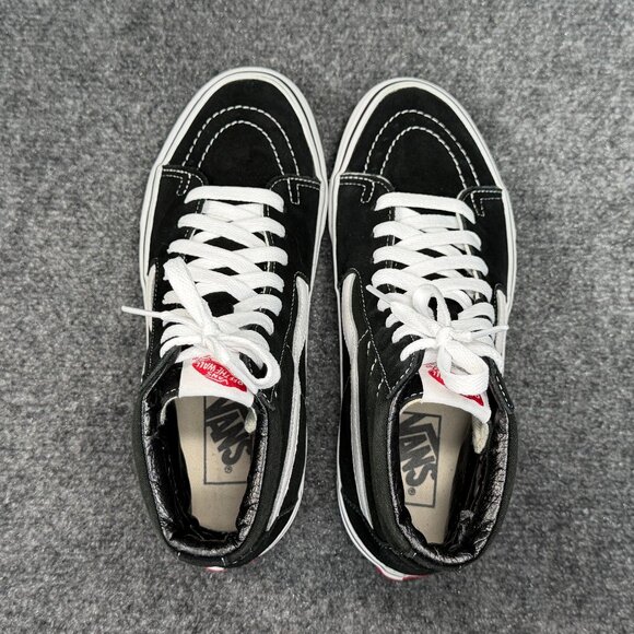 Vans Old Skool Sneakers Women's Size 8 Black Suede High Top Retro Athletic Shoes - Picture 8 of 11